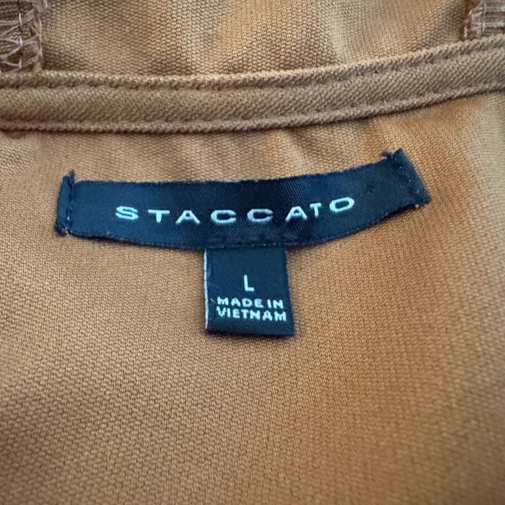 Staccato Brown Hooded Jacket Size Large - Picture 3 of 8